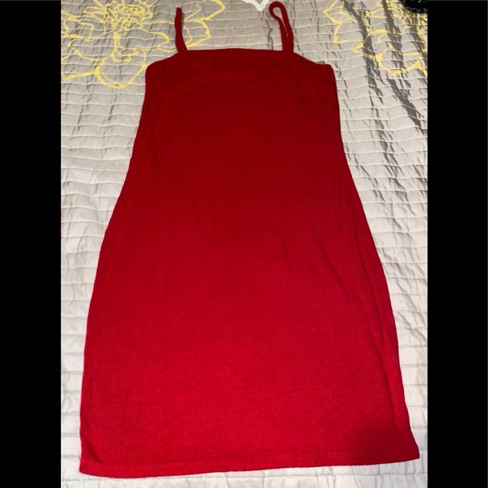 red dress